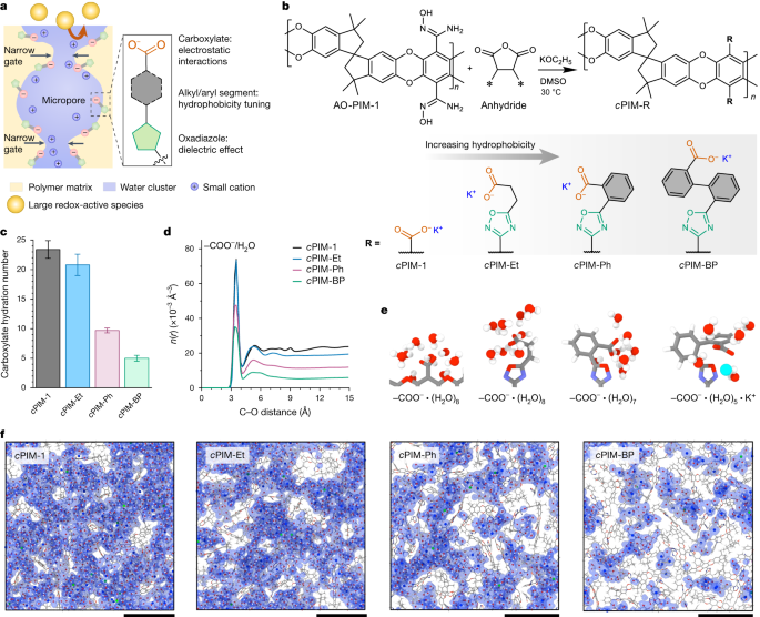 Selective ion transport through hydrated micropores in polymer membranes post thumbnail image